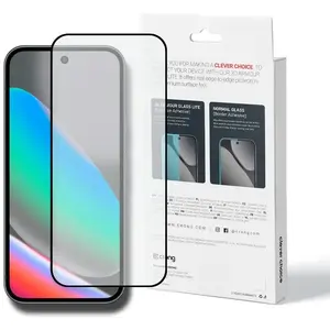 Закалённое стекло с полноформатным клеем Crong 3D Armour Glass Lite для Google Pixel 9 / 10, 1 шт.