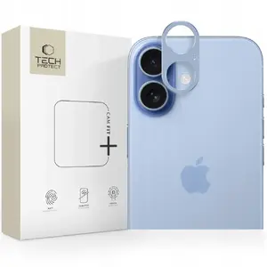 Protective Camera Cover Tech-Protect Flexair Camalloy Fit+ for iPhone 17, Mist Blue