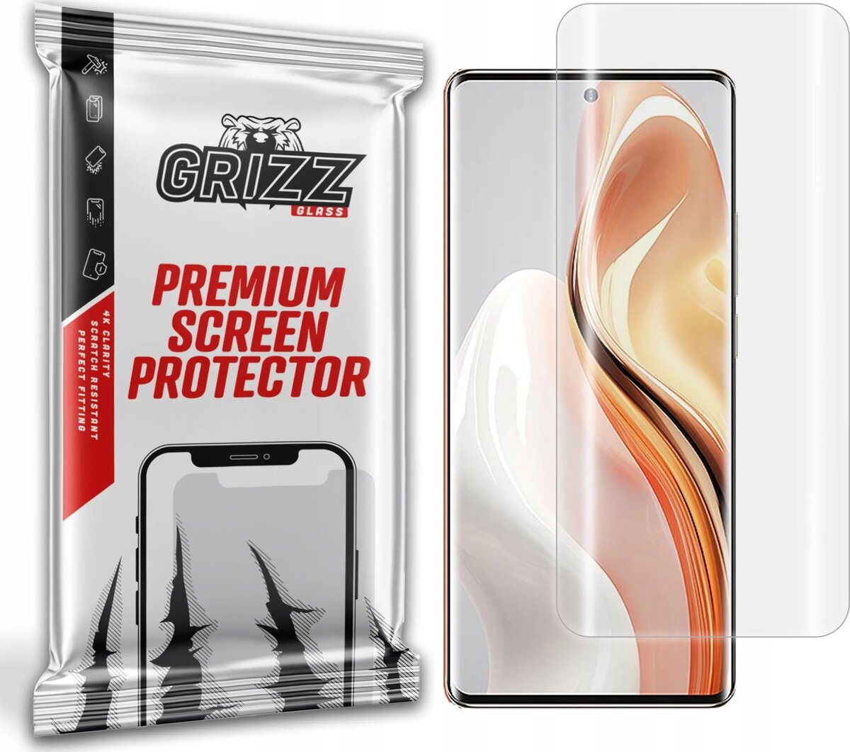 Ekrāna aizsargplēve GrizzGlass Hydrofilm (hidrogēls) priekš