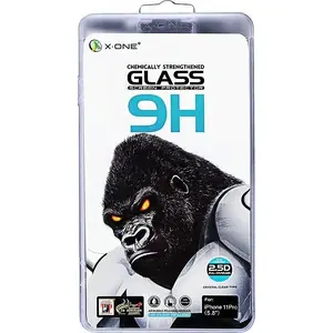 Rūdīts aizsargstikls Partner Tele.com X-ONE Full Cover Extra Strong priekš iPhone 11 Pro Max (full glue) melns