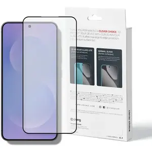 Aizsargstikls Crong 3D Armour Glass Lite priekš Samsung Galaxy S25 — pilnīgi līmēts, 1 gab.