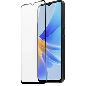 Tempered Glass Screen Protector dux ducis for Oppo A17 — 9H Hardness, 9D Full Coverage, Black Frame