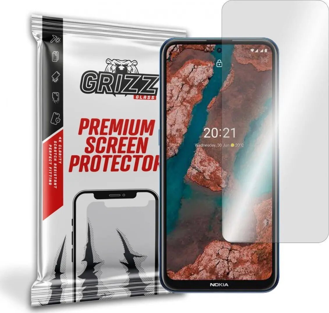 Hibrīdais aizsargstikls GrizzGlass priekš Nokia X20