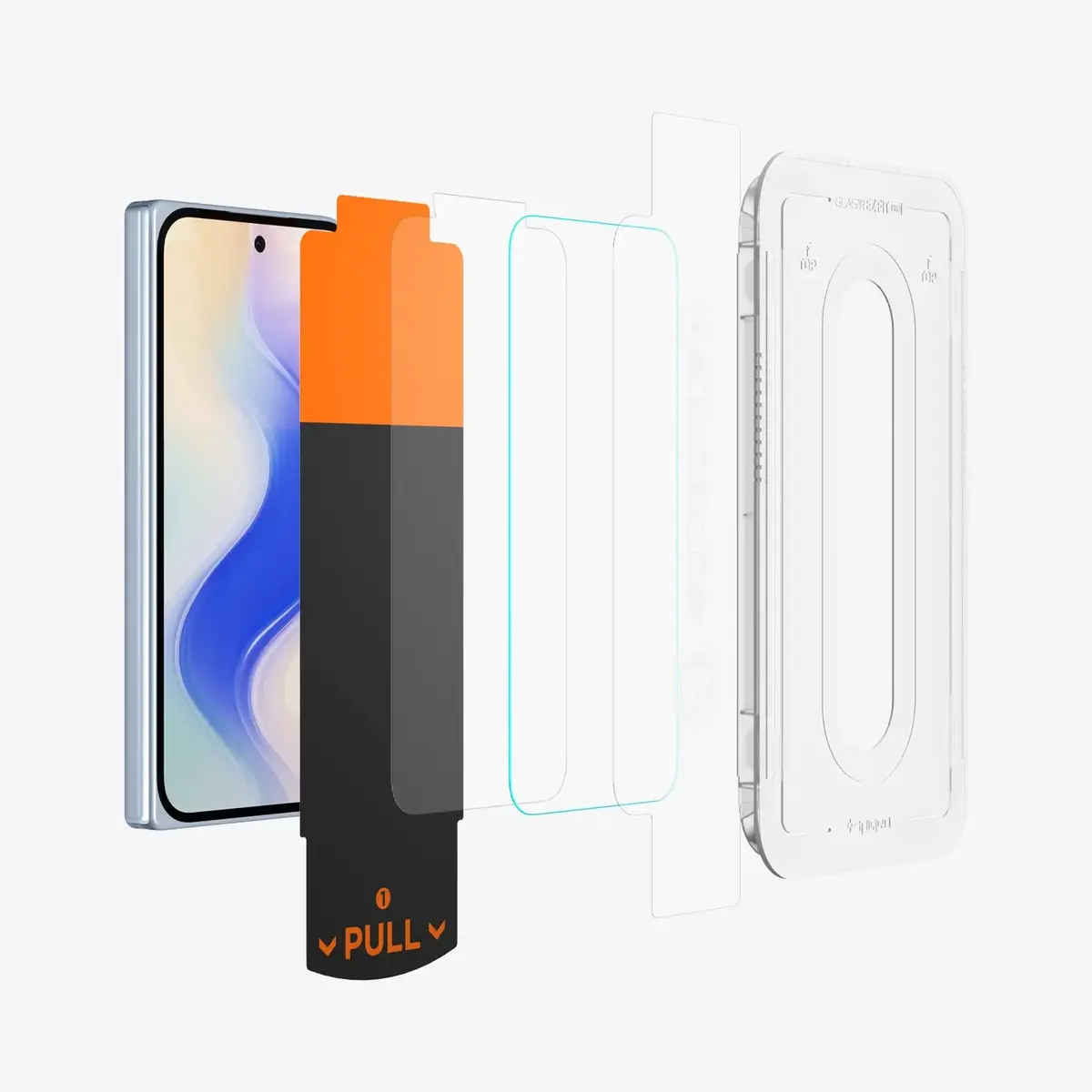 Spigen GLAS.tR EZ Fit Pro — ekrāna aizsargs Pixel 10 Pro Fold Photo 6