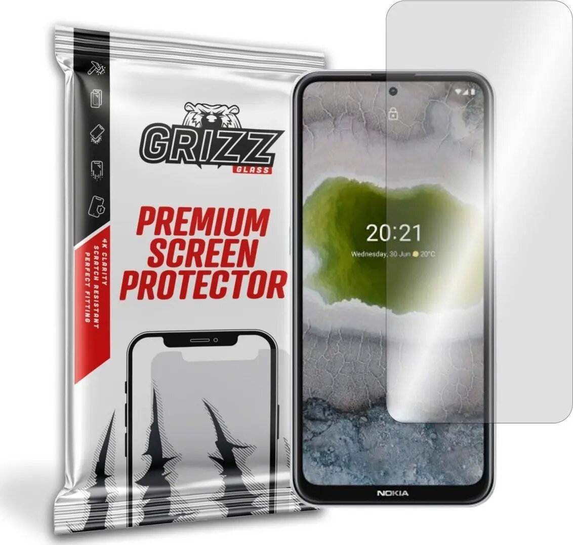 Hibrīda aizsargstikls GrizzGlass priekš Nokia X10