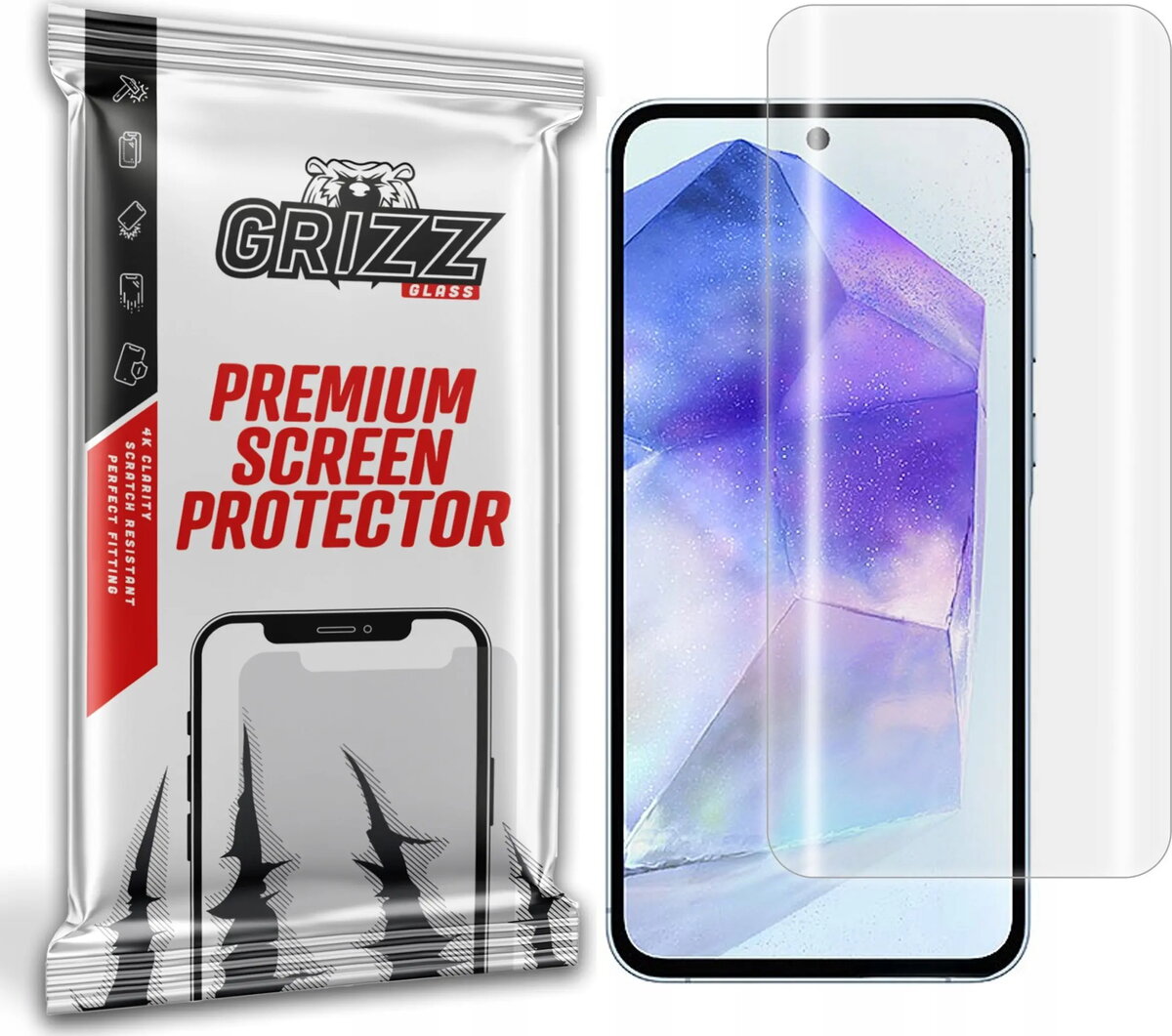 Ekrāna aizsargplēve GrizzGlass Hydrofilm priekš Samsung