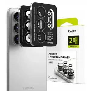 Kamera rāmja aizsargmaiss 2 gab. priekš Samsung Galaxy S26 Ultra — Ringke, melns