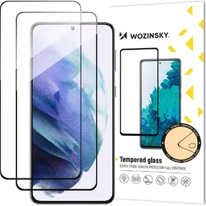 Защитное стекло Wozinsky для Samsung Galaxy S23, полная клеевая основа, твердость 9H, покрытие всего экрана с черной рамкой