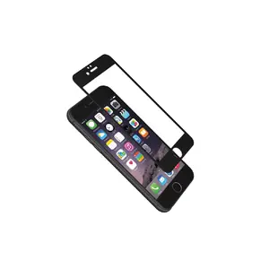 Aizsargstikls CYGNETT AeroCurve priekš Apple iPhone 6/6s Plus, metāla rāmis, noturīgs pret skrāpējumiem, melns/caurspīdīgs