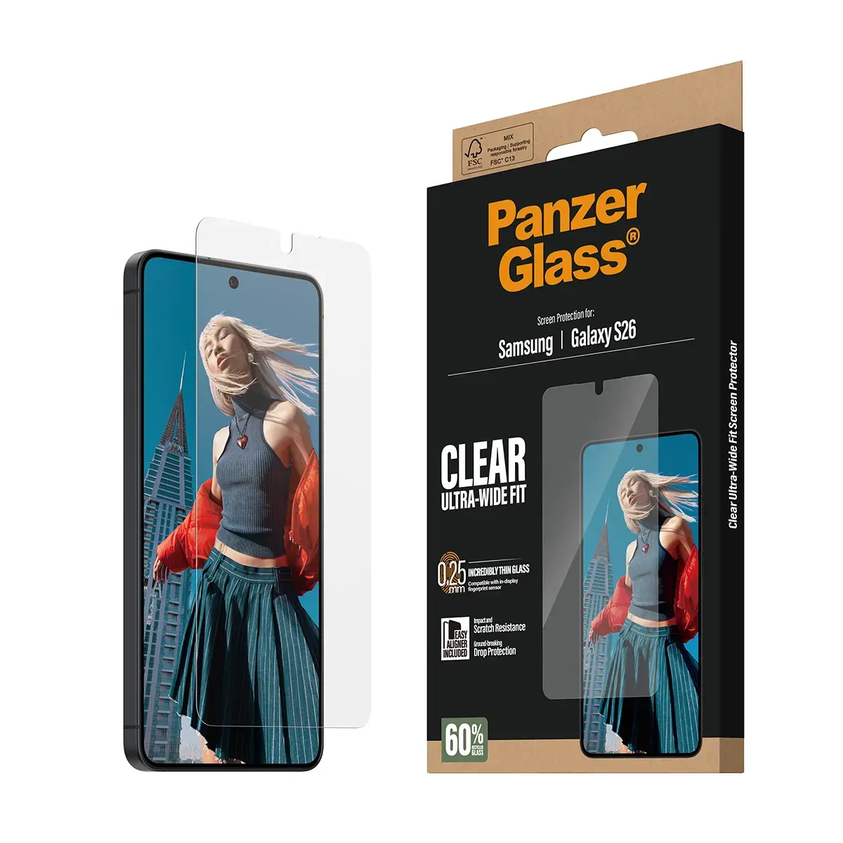 PanzerGlass ekrāna aizsargs Samsung Galaxy S26 Photo 6