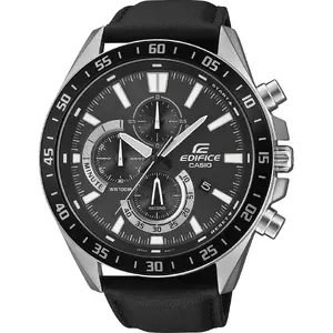 Настенные/настольные часы CASIO EFV-620L с аналоговым циферблатом, кожаный ремешок, модель EFV-620L-1AVUEF