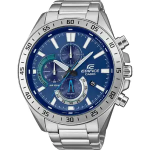 Наручные часы CASIO EFV-620D корпус и браслет из нержавеющей стали, аналоговый хронограф, модель EFV-620D-2AVUEF
