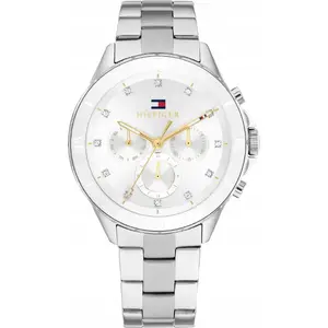 Rokas pulkstenis Tommy Hilfiger Mellie 1782707 — sieviešu, analoga, tērauda korpuss, ādas siksniņa