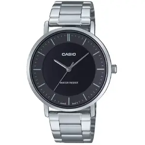 Наручные часы CASIO MTP-VT04D-1E — мужские, аналоговые, стальной браслет, кварцевый механизм