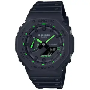 Rokaspulkstenis G-SHOCK GA-2100-1A3ER — Kvarca, oglekļa/rezerves korpuss, 48.5×45.4×11.8 mm, 3 gadu akumulators