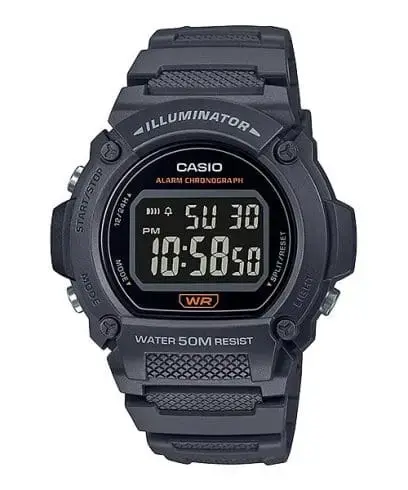 Casio W-219H-8BV Vīriešu rokas pulkstenis melns