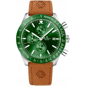 Wristwatch Giewont GW8720-A3 chronograph with sapphire crystal, brown-green dial, men's watch