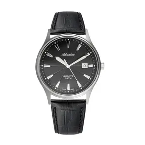 Rokas pulkstenis Adriatica A1171.4214Q — vīriešu kvarca, titāna korpuss, Ø 42 mm, biezums 9 mm, pelēks