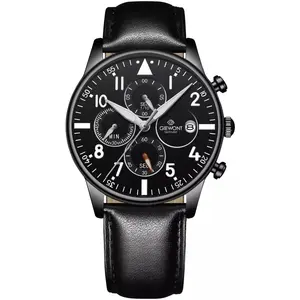 Мужские хронограф-часы Giewont GW5630-A1 — сапфировое стекло, чёрные