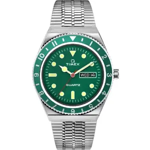 Vīriešu pulkstenis Timex Q Reissue TW2U61700 — kvarca, analogs, nerūsējošā tērauda siksna