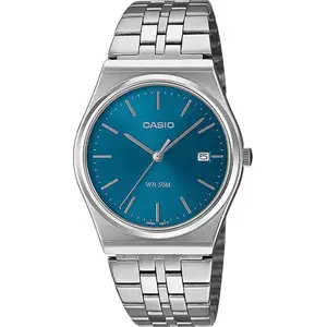 Rokaspulkstenis CASIO MTP-B145D-2A2VEF, nerūsējošais tērauds, analogs, vīriešu, zils ciparnīca