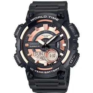 Rokaspulkstenis CASIO Gerton AEQ-110W-1A3VDF — vīriešu hibrīda (ciparu-analogais)