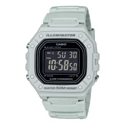 CASIO W-218H-8BV Vīriešu rokas pulkstenis zaļš