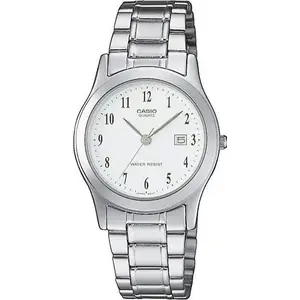 Sieviešu analogais pulkstenis CASIO LTP-1141PA-7BEG — tērauda korpuss, ādas siksniņa