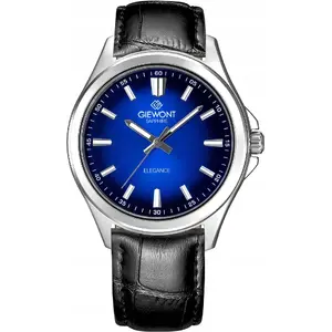 Wrist Watch Giewont Elegance Sapphire GW5160-A6 — men's analogue timepiece, black and blue dial