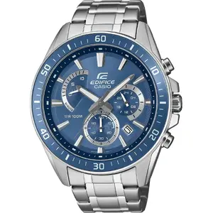 Sporta pulkstenis EDIFICE Casio Edifice EFR-552D-2AVUEF 100 m, nerūsējošā tērauda korpuss un aproce