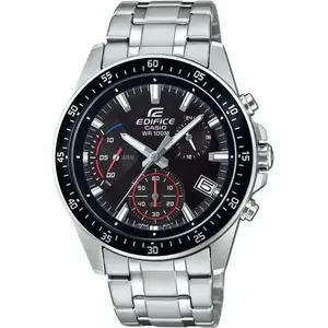Rokas pulkstenis CASIO EDIFICE EFV-540D tērauda korpuss un aproce, analogs rādījums
