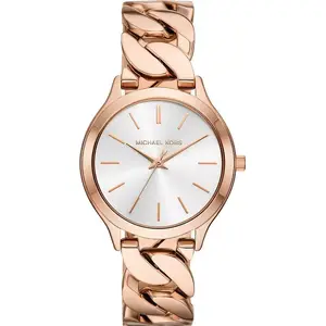 Sieviešu pulkstenis Michael Kors Slim Runway MK7473 — analogs, tērauda korpuss, ādas siksniņa