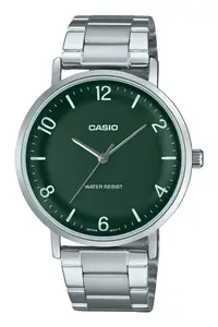 Наручные часы CASIO MTP-VT03D-3B корпус и браслет из нержавеющей стали, аналоговые, мужские
