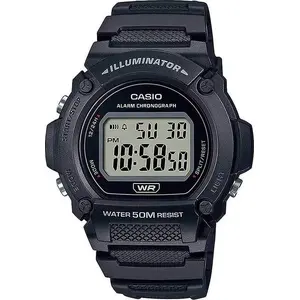 Vīriešu digitālās pulkstenis Quartz CASIO W-219H-1AVDF — laiks, modinātājs, hronometrs