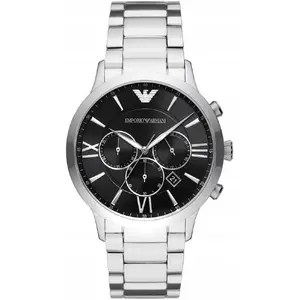 Rokasspiediens Emporio Armani AR11208 — vīriešu analogs pulkstenis ar ādas siksniņu