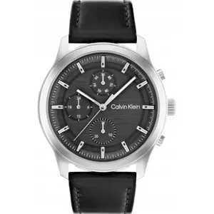 Мужские часы Calvin Klein Sport Multi Function 25200211 — кварц, корпус из нержавеющей стали, кожаный ремешок