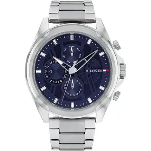 Vīriešu pulkstenis Tommy Hilfiger Jax 1710656 – analogs, tērauda korpuss, ādas siksniņa