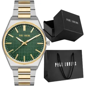 Мужские часы Paul Lorens GALAN PL20013B-8D2 кварцевые, аналоговые, стальной корпус
