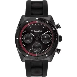 Men's Watch Calvin Klein CK Flex 25200467 — quartz movement, stainless steel case, leather strap