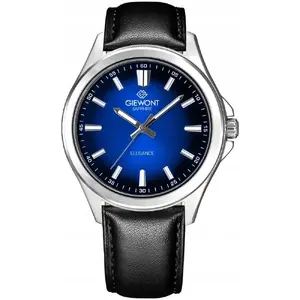 Men's Watch Giewont GW5160-A3 — analog wristwatch with sapphire crystal, black and blue dial
