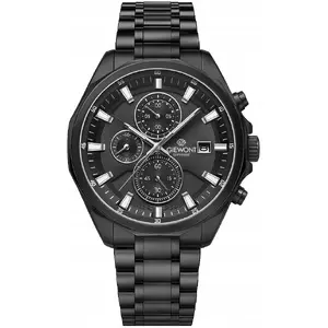 Наручные часы Giewont Chronograph Sapphire GW7290-B1 — мужские, хронограф, сапфировое стекло, чёрные