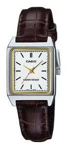 Casio Standard LTP-V007L-7E2 watch Wrist watch Male Quartz Brown Gold, Silver