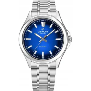 Wrist Watch Giewont GW5160-B3 – Men's Elegance Sapphire, Silver Case, Blue Dial