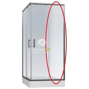 Glass shower screen CERSANIT ONEGA 90 KW TRANSP – fixed panel 90 cm, transparent