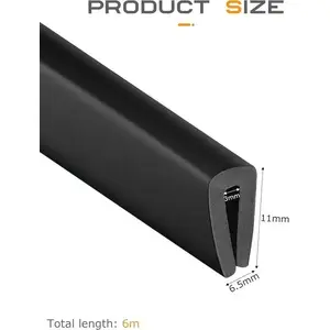 Shower sliding screen wall-mounted profile U vertical CERSANIT LARGA black