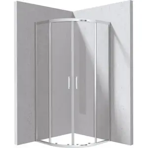 Shower enclosure with tray semi-circular 80 cm deante KDDZN52K