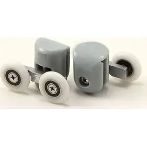 Double upper rollers for Funkia shower enclosure by deante, glass thickness 5 mm, set of 2 (XKCF2RU04)