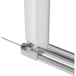 Connecting component for door to walk-in panel Deante Komponent KTS 011X — for recessed installation