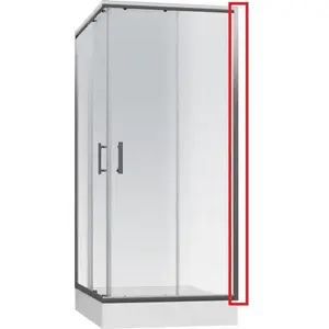 Wall trim for shower enclosure CERSANIT Onega 190 cm chrome S900-2494