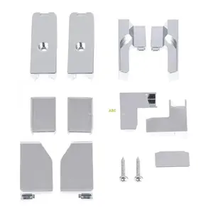 Shower cabin spare parts set CERSANIT S900-2648 — plastic elements and screws for Moduo square cabin/door